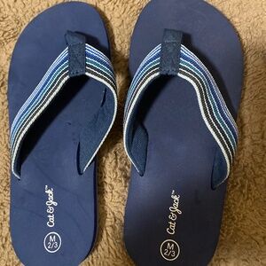 Boys Cat and Jack Flip Flops - Worn Twice